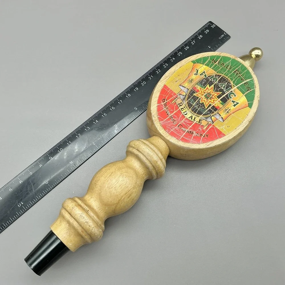 Mad‎ River Jamaica Red Ale Beer Tap Handle Wood Craft Bar Pub Decor USA
